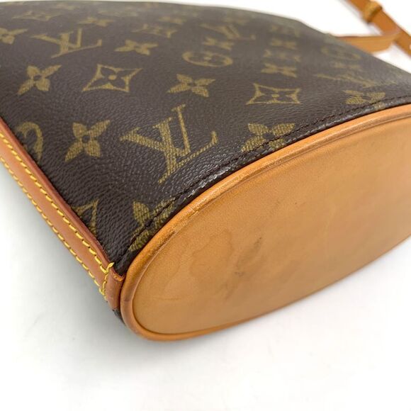 Louis Vuitton Drouot Monogram Leather × PVC Brown Shoulder Bag Gold M51290 - Picture 5 of 14